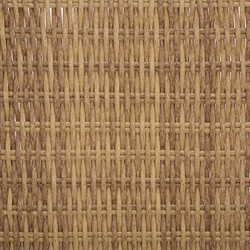 Emmie Coastal Beach Natural Faux Wicker Outdoor Dining Bench|