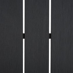 Camila Coastal Beach Black Wood Rectangular Outdoor Coffee Table|