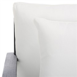 Camila Coastal Beach Black Outdoor Loveseat|