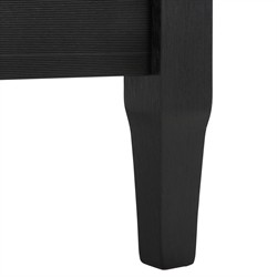 Camila Coastal Beach Black Outdoor Loveseat|