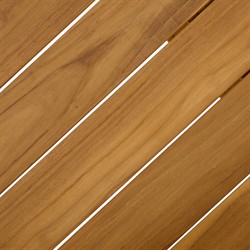 Charlene Coastal Beach Natural Teak Round Outdoor Dining Table - 40"|