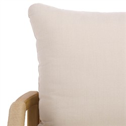 Nina Coastal Beach Natural Teak Outdoor Arm Chair|