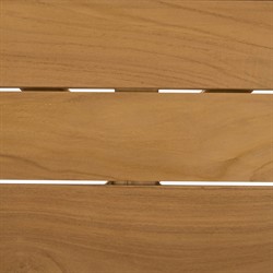 Nina Coastal Beach Natural Teak Round Outdoor Coffee Table|