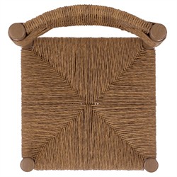 Ramon Coastal Beach Natural Faux Rattan Woven Outdoor Dining Chair - Set of 2|