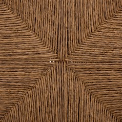 Ramon Coastal Beach Natural Faux Rattan Woven Outdoor Dining Chair - Set of 2|