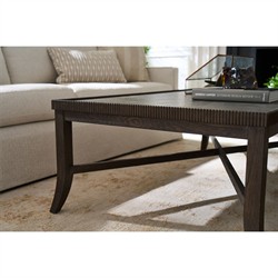 Shara Updated Traditional Brown Oak Rectangular Coffee Table|