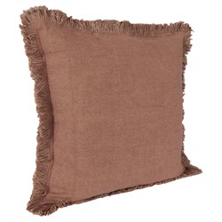 Danica Modern Classic Brown Linen Decorative Throw Pillow - 22x22|