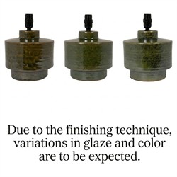 Faye Updated Traditional Dark Green Glazed Ceramic Table Lamp|