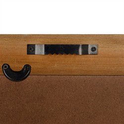 Arlene Costal Beach Grey Coral Brown Wood Frame Illustration - Set of 4|