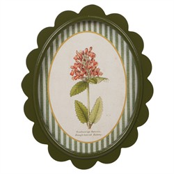 Linara Updated Traditional Yellow Floral Green Frame Illustration - Set of 9|