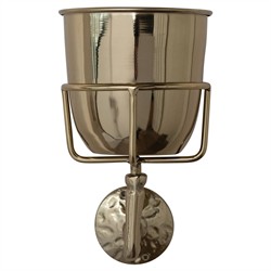 Solene Traditional Gold Wall Mounted Hanging Planter|