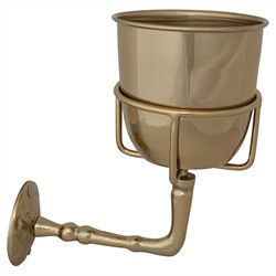 Solene Traditional Gold Wall Mounted Hanging Planter|