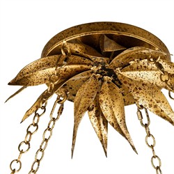 Aurelia Updated Traditional Branch Gold Steel Chandelier|