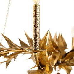 Aurelia Updated Traditional Branch Gold Steel Chandelier|