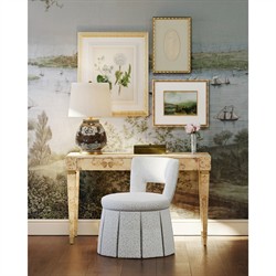 Zinnia Updated Traditional Brown Floral Porcelain Table Lamp|