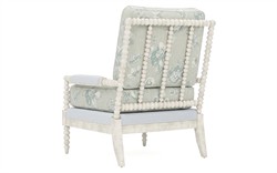 Coralie Garden Mist Sunbrella Botanical Vintage White Chair|