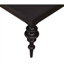 Century Cadence Updated Traditional Brown Oak Rectangular Coffee Table|