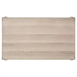 Century Cadence Updated Traditional Beige Oak Rectangular Coffee Table|