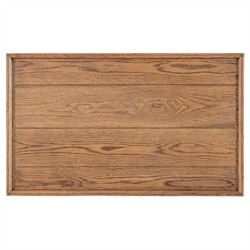 Century Hamilton Updated Traditional Brown Oak Rectangular Coffee Table|