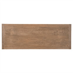 Century Manning Traditional Distressed Brown Oak Rectangular Storage Coffee Table|