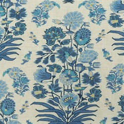 Calista Updated Traditional Blue Floral Throw Pillow - 22x22|