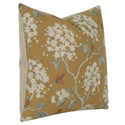 Alanis Updated Traditional Brown Floral Throw Pillow - 22x22|