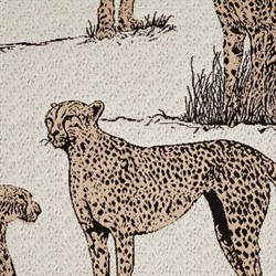 Leander Modern Classic Tan Cheetah Indoor Outdoor Throw Pillow - 22x22|