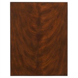 Clarkson Updated Traditional Dark Brown Wood Rectangular Side Table|