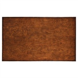 Marseille French Country Dark Brown Wood Rectangular Coffee Table|