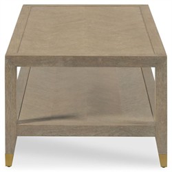 Summit Modern Classic Vintage Brown Wood Rectangular Coffee Table|