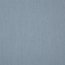 Clemence Blue Haze Sunbrella White Iron Outdoor Sofa - 83"|