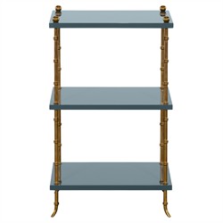 Hallings Updated Traditional Harbour Wood Rectangular Side Table|