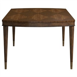 Gatlin Traditional Brown Wood Rectangular Extendable Dining Table - 82-102"|