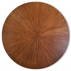 Gatlin Updated Traditional Brown Wood Round Dining Table - 48"|