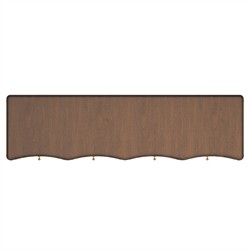 Zaylen Updated Traditional Brown Wood Bamboo Console Table|