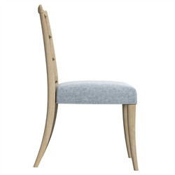 Eren Traditional Light Brown Wood Ladder Back Dining Chair - Set of 2|