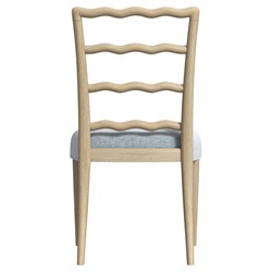 Eren Traditional Light Brown Wood Ladder Back Dining Chair - Set of 2|