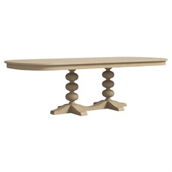 Eren Traditional Light Brown Wood Rectangular Extendable Dining Table - 82-102"|