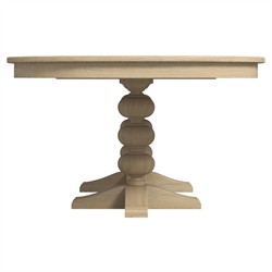 Eren Traditional Light Brown Wood Rectangular Extendable Dining Table - 82-102"|