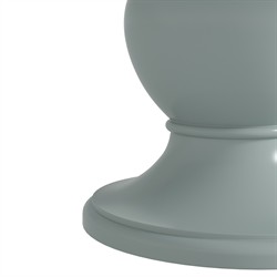 Eren Updated Traditional Blue Wood Scalloped Round Dining Table - 60"|