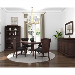 Ashton Updated Traditional Dark Brown Wood Buffet|