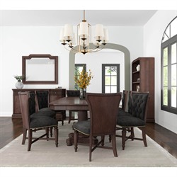 Ashton Updated Traditional Dark Brown Wood Buffet|