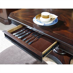 Ashton Updated Traditional Dark Brown Wood Extendable Dining Table - 94-134"|