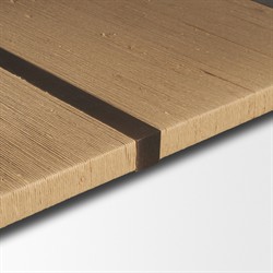 Delphia Coastal Dark Brown Wood Woven Rope Square Coffee Table|