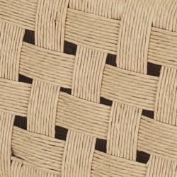 Amael Coastal Beach Brown Wood Woven Rope Counter Stool|