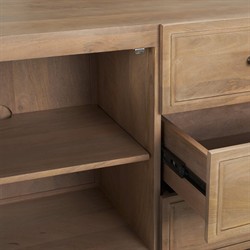 Joffrey Updated Traditional Brown Wood Sideboard|