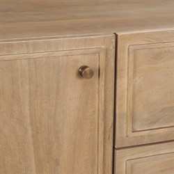 Joffrey Updated Traditional Brown Wood Sideboard|
