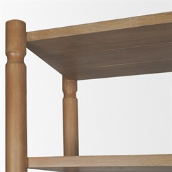 Joffrey Updated Traditional Brown Wood Bookcase|