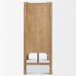Joffrey Updated Traditional Brown Wood Bar Cabinet|