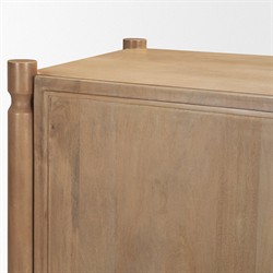 Joffrey Updated Traditional Brown Wood Bar Cabinet|
